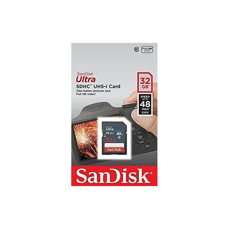 Ultra 32GB SDHC Class 10 UHS1 48MBs Memory Card