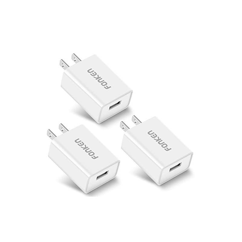 3Pack Quick Charge 30  18W 3Amp USB Wall Charger QC 2030 Adapter Fast Charger Plug Compatible with Samsung Galaxy S7 S6 Note 54 LG G5 V10 Nexus 6HTC10 White