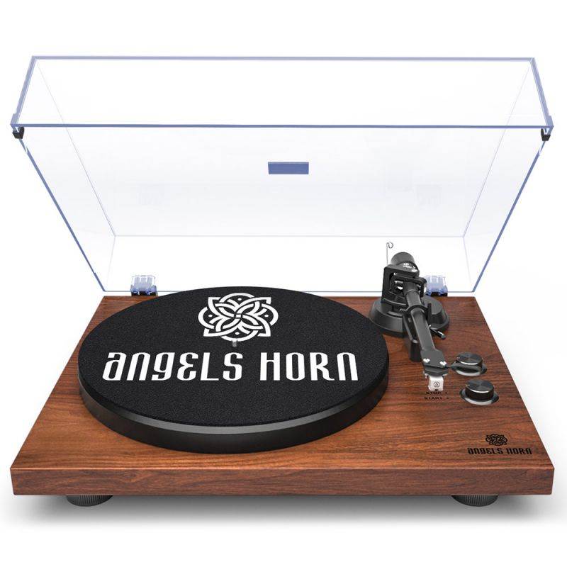 Record Player Stereo Turntable with Built-in 2-Speed Phono Preamp and Belt Drive