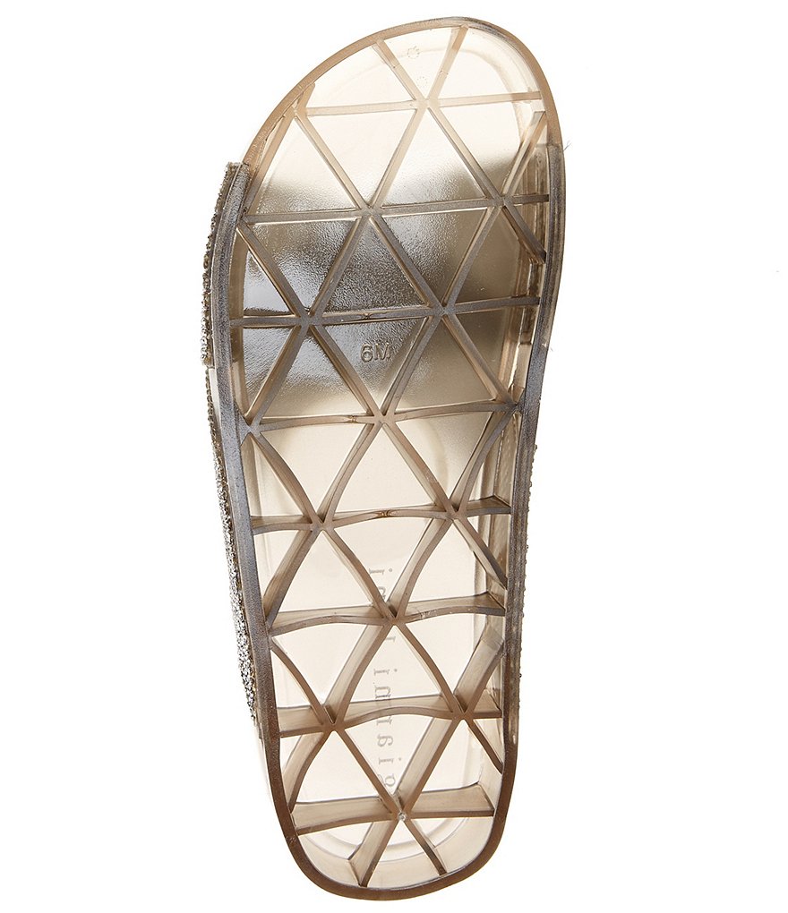 Gianni Bini Emersinne Rhinestone Crossband Jelly Slides