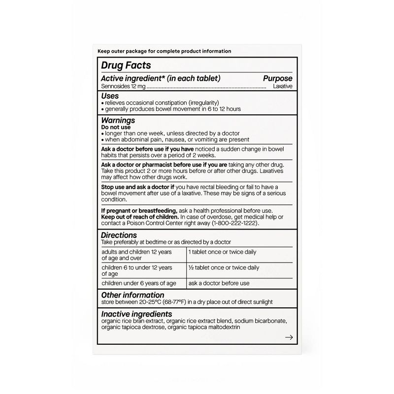 Genexa Digestive Health Laxative Aid Tablets - 50ct