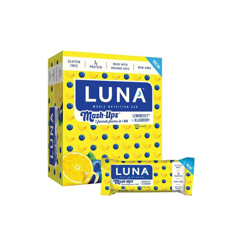 LUNA Mash-Ups Lemonzest Blueberry - 10.14oz/6ct