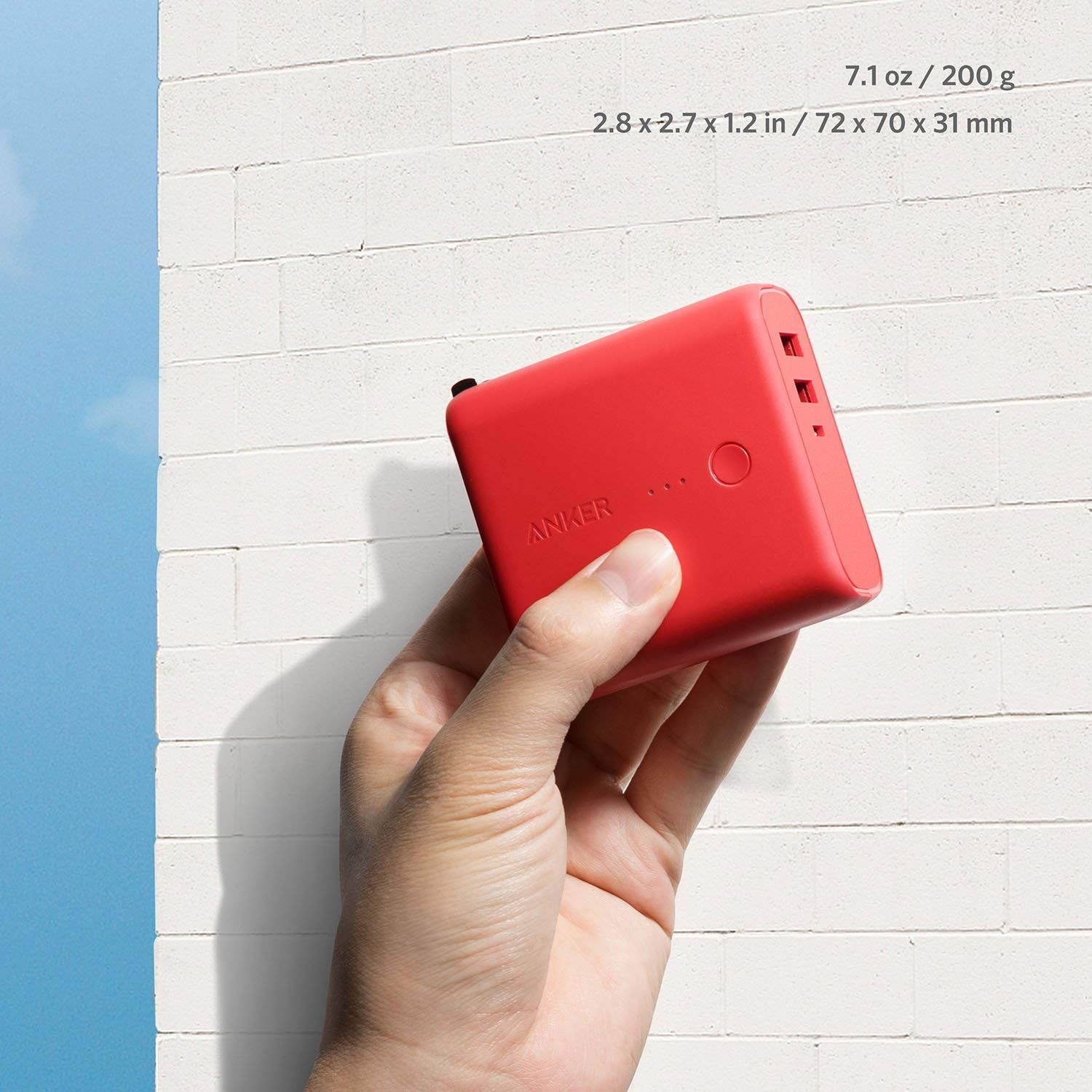 Anker PowerCore Fusion, Portable Charger 5000mAh with Dual USB Wall Charger, Foldable Plug and PowerIQ, Battery Pack for iPhone, iPad, Android, Samsung Galaxy and More