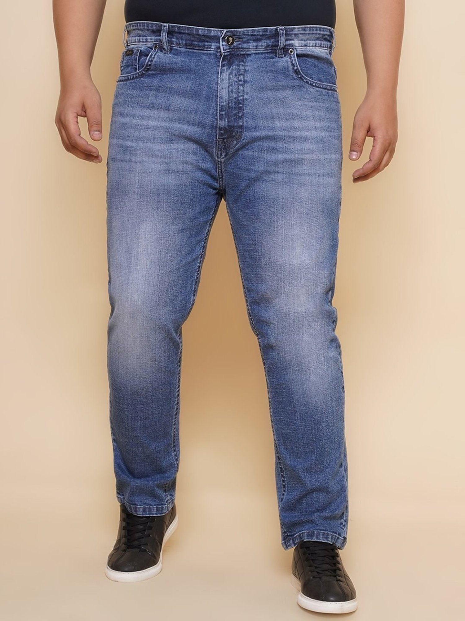 John Pride Blue Regular Fit Jeans