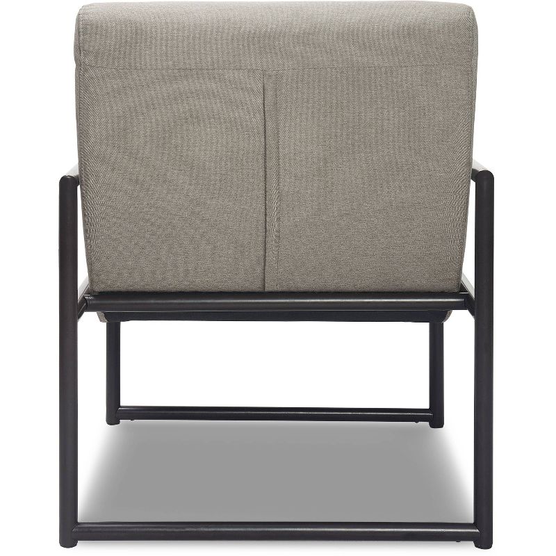 24" Amelie Mid-Century Modern Armchair Light Gray - Adore Décor