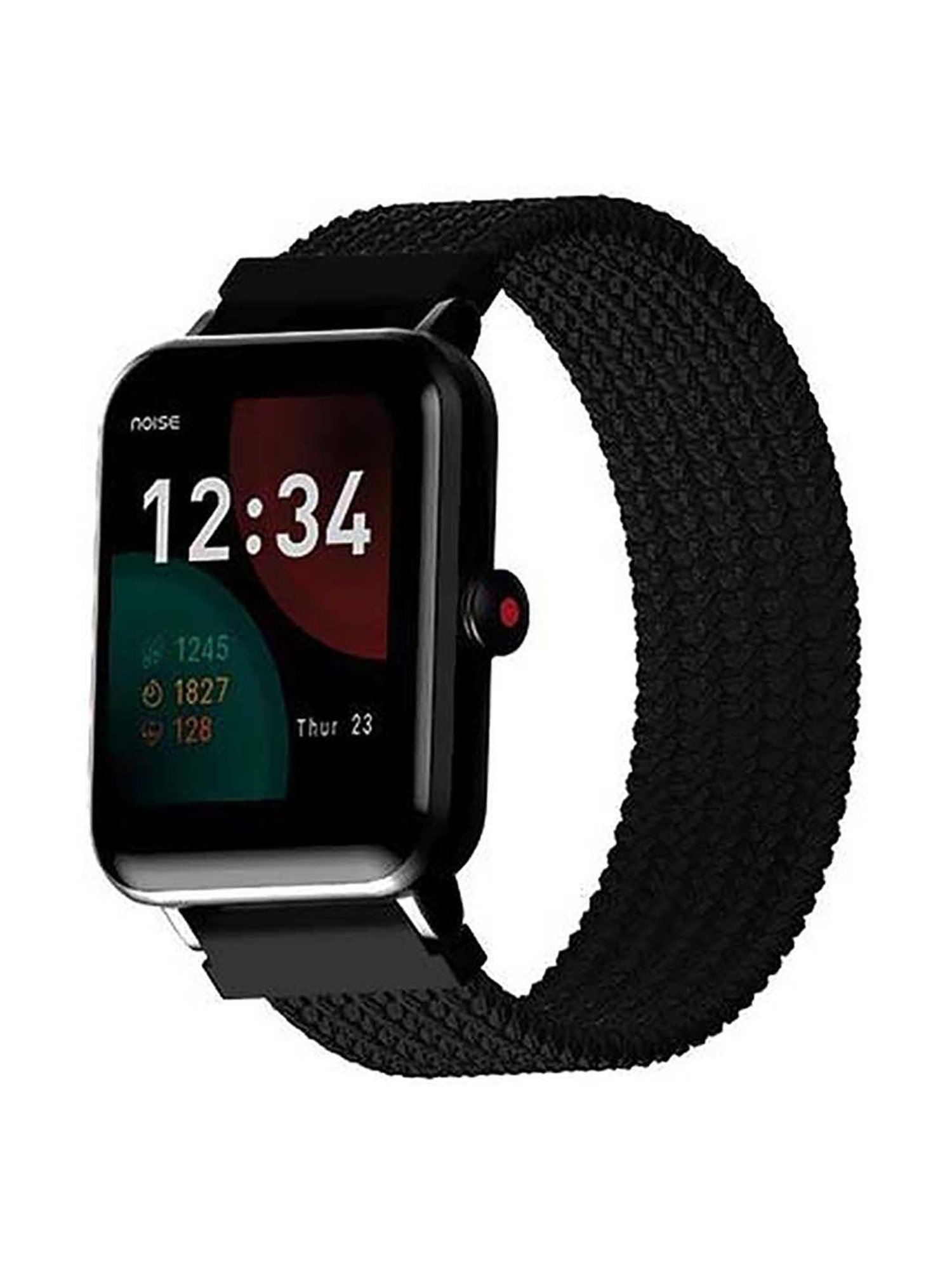 Noise 22 mm Woven Nylon Smartwatch Strap - XS Size (Pitch Black)