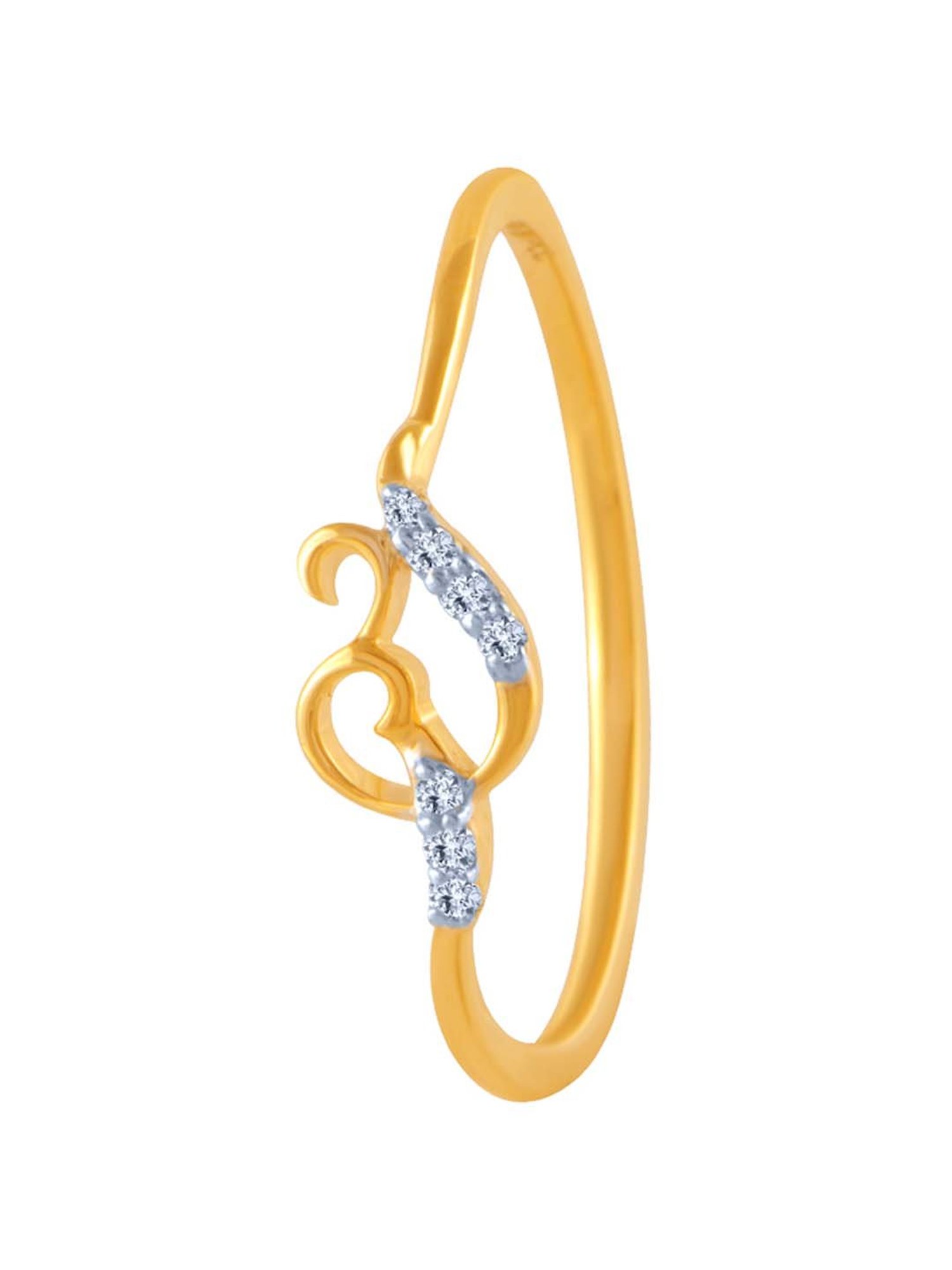 Mia By Tanishq Nature's Finest 14k Yellow Gold Radiant Sp Elegance Diamond Ring