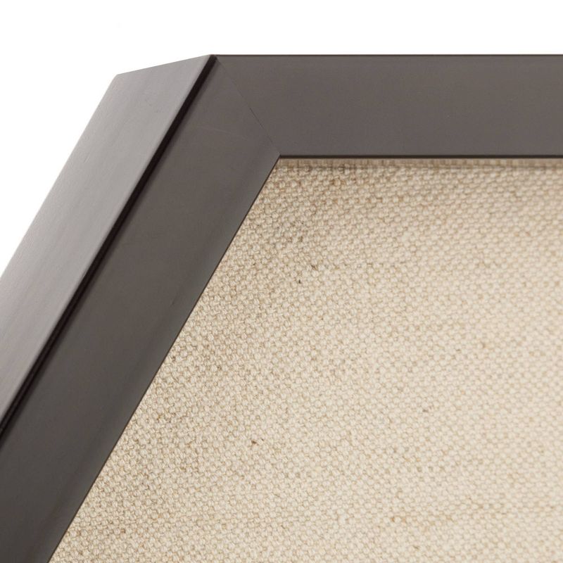 3pc Hexagon Dry Erase Chalkboard/Pinboard Wall Organizer Set Black - Gallery Solutions