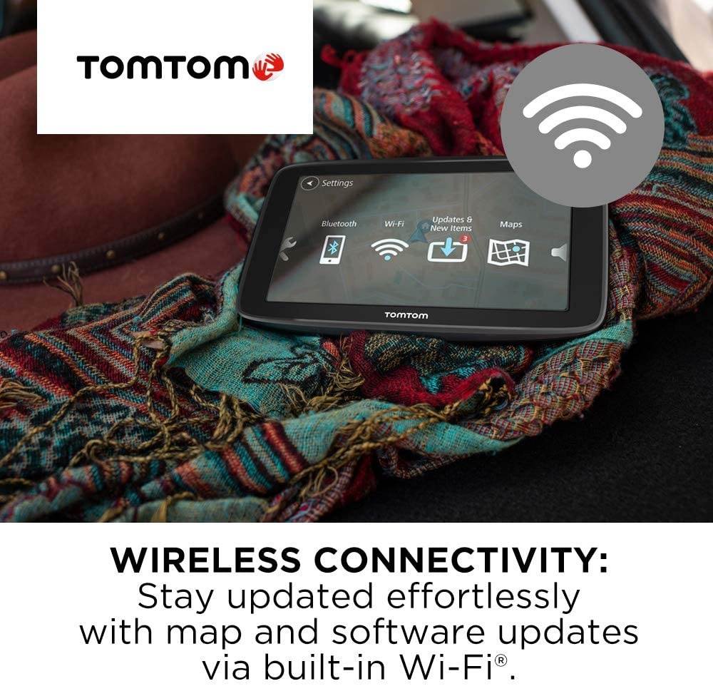 TomTom Go Comfort 6 Inch GPS Navigation Device with Updates via Wi-Fi, Real Time Traffic, Free Maps of North America, Smart Routing, Destination Prediction and Road Trips