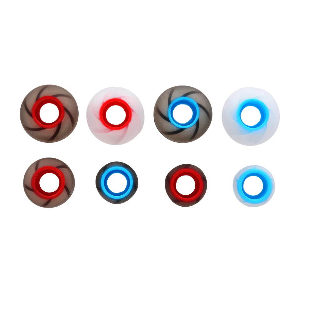 12 Pairs 24 PCS L M S 4.5mm Soft Silicone Ear Pads In-Ear Earphone Covers Dual Color Earbud Tips Earbuds Eartips
