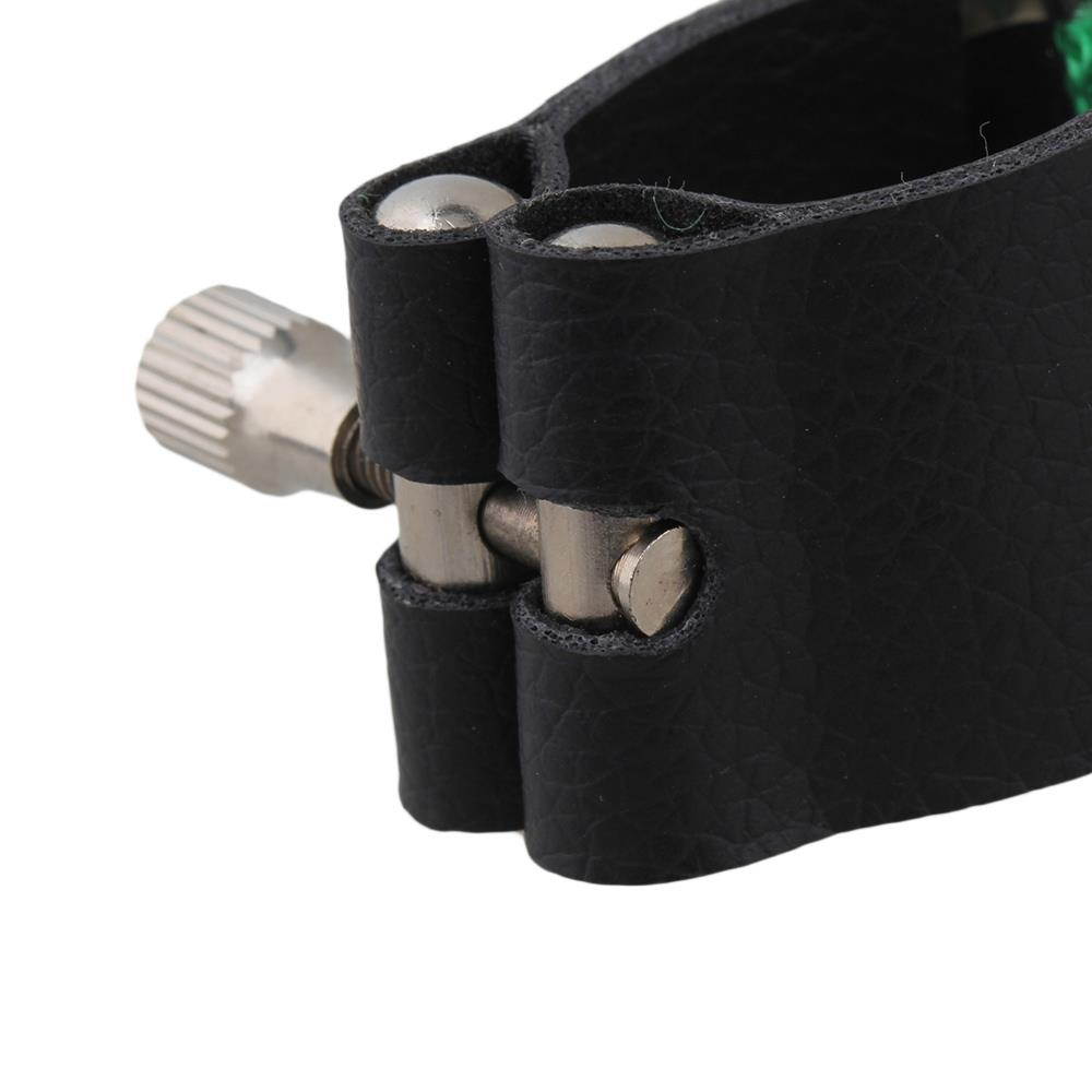 BQLZR 10 Pieces Sax Ligature for Tenor Saxophone Mouthpiece Fastener w/ Metal Plate