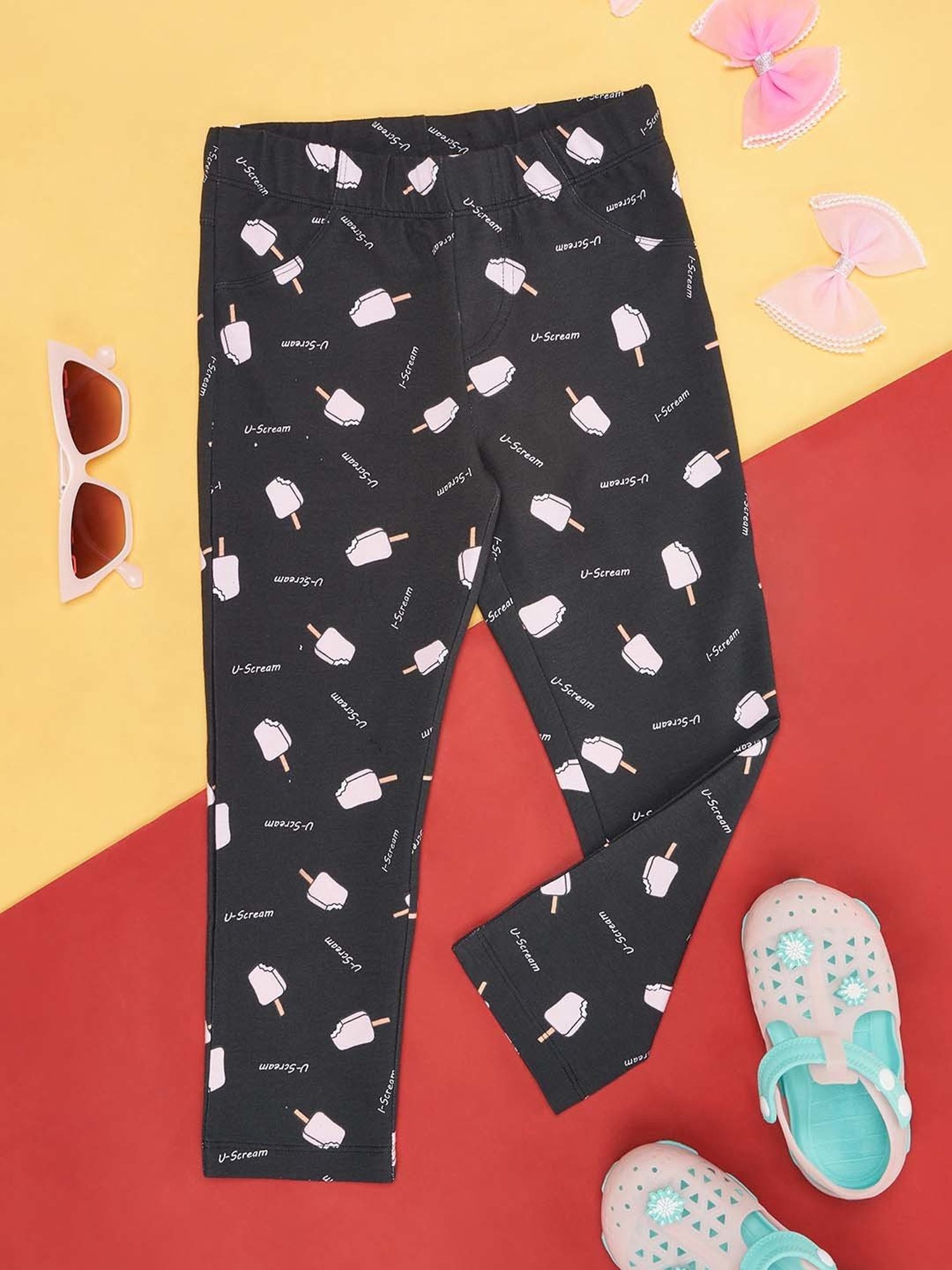 Angel & Rocket Girls Grey Solid Jeggings