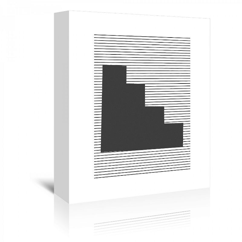 Americanflat Geo Aztec Linocut Circle by Roseanne Kenny Wall Art Canvas - 11" x 14"