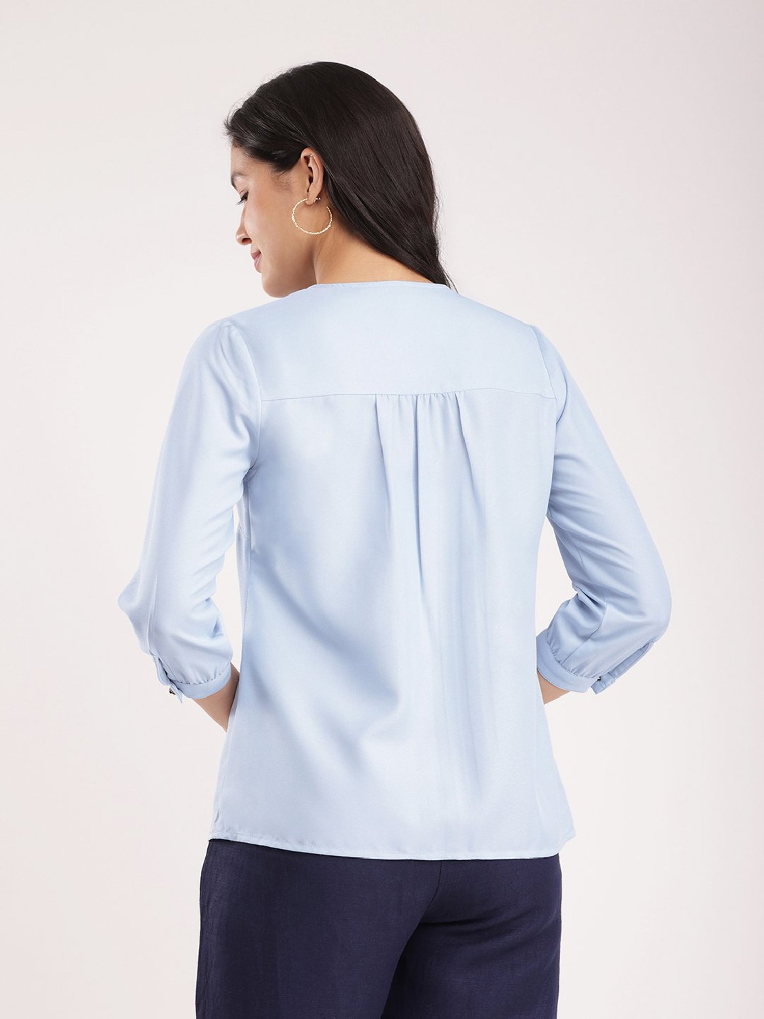 Fablestreet Blue Relaxed Fit Top