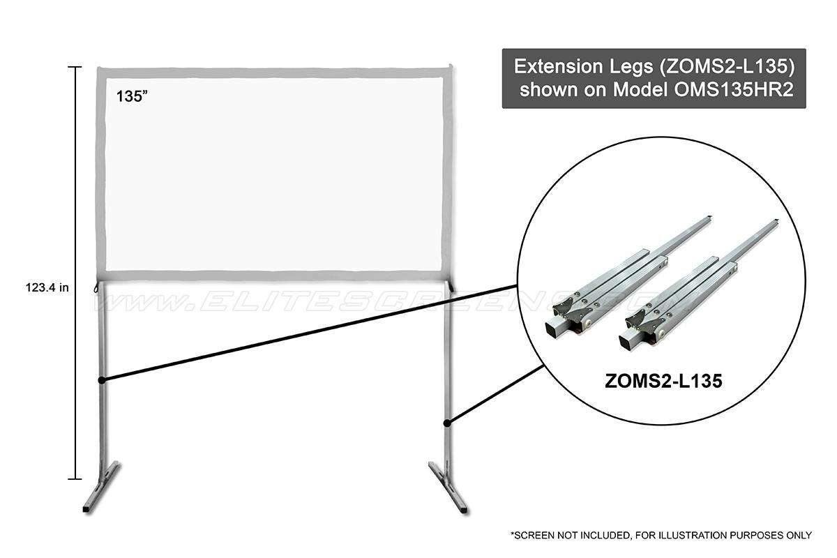 Elite Screens OMS110H2 Yard Master 2 Series 110" 16:9 Outdoor Projector Screen