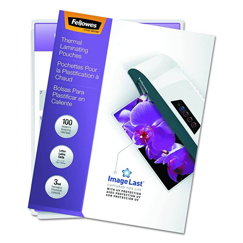 52454 ImageLast Laminating Pouches with UV Protection, 3mil, 11 1/2 x 9 (Pack of 100)