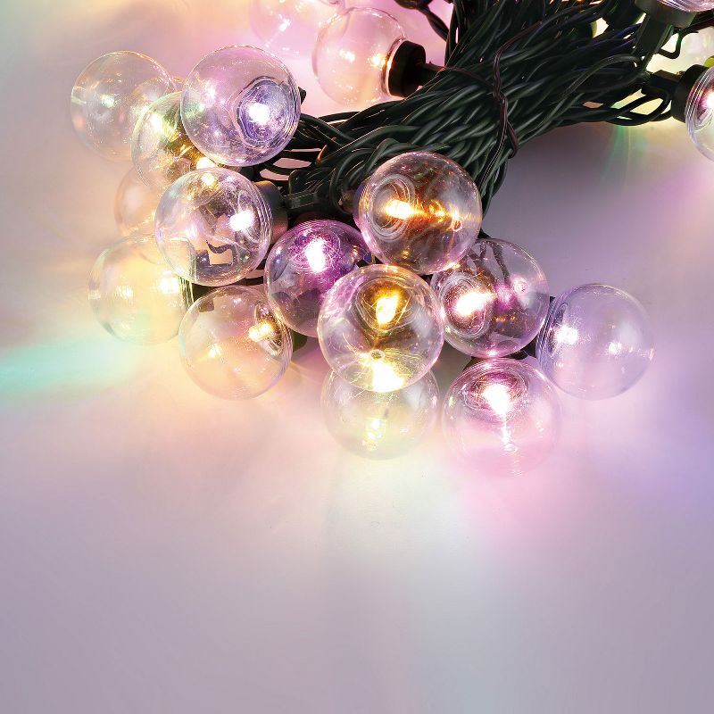 Home Heritage Outdoor Christmas 300 LED Bulb String Light, Clear & Multicolored