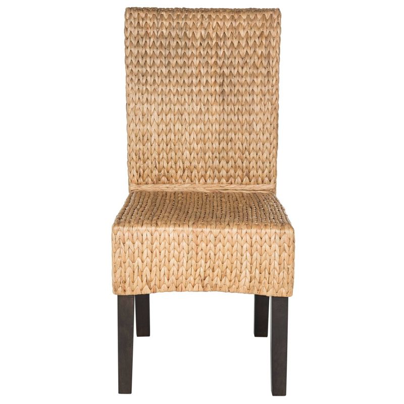 Set of 2 Luz Wicker Dining Chair Natural - Safavieh