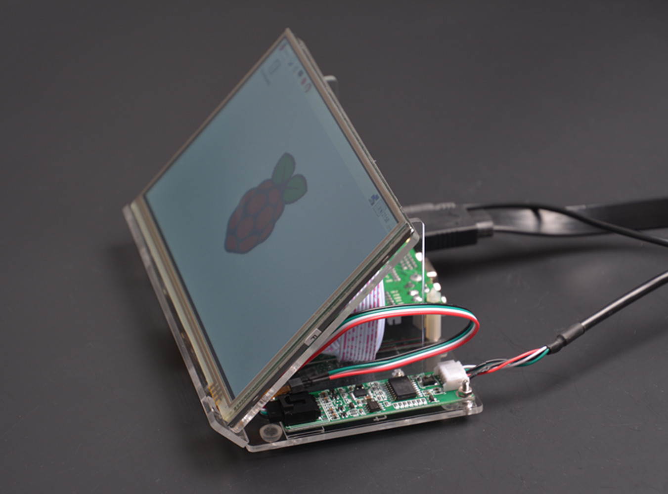 Raspberry Pi 7 inch HDMI HD 1024 * 600 Touch Screen Module Kit With Housing Bracket