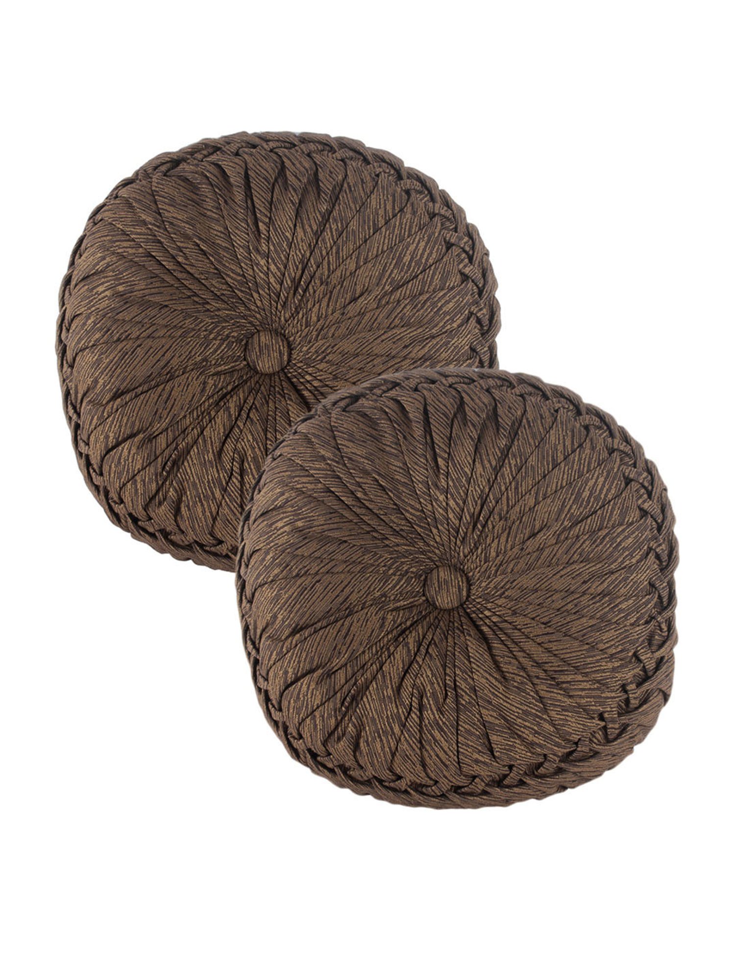 Romee Brown Cotton Textured Cushions