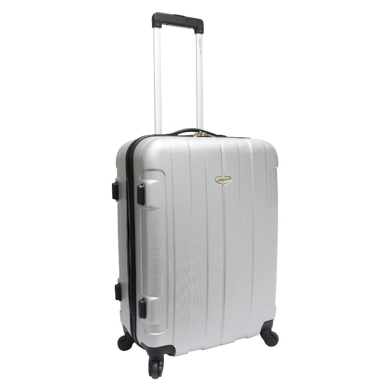 Traveler's Choice Rome 25" Spinner Suitcase - Silver