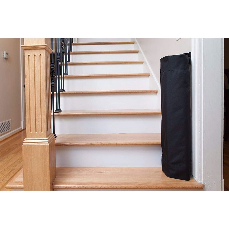 The Stair Barrier Regular Wall to Banister Retractable Fabric Baby and Pet Safety Gate for Staircase, 36 to 43 Inch, Beyond Sheep Indigo