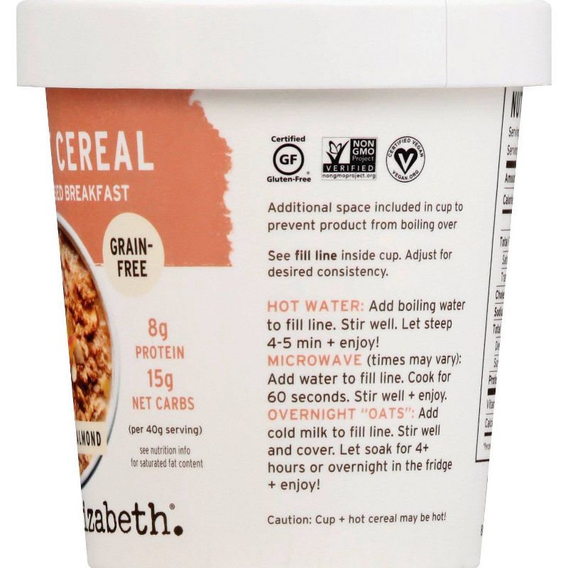 Purely Elizabeth Cauliflower Hot Cereal Cup - Cinnamon Almond