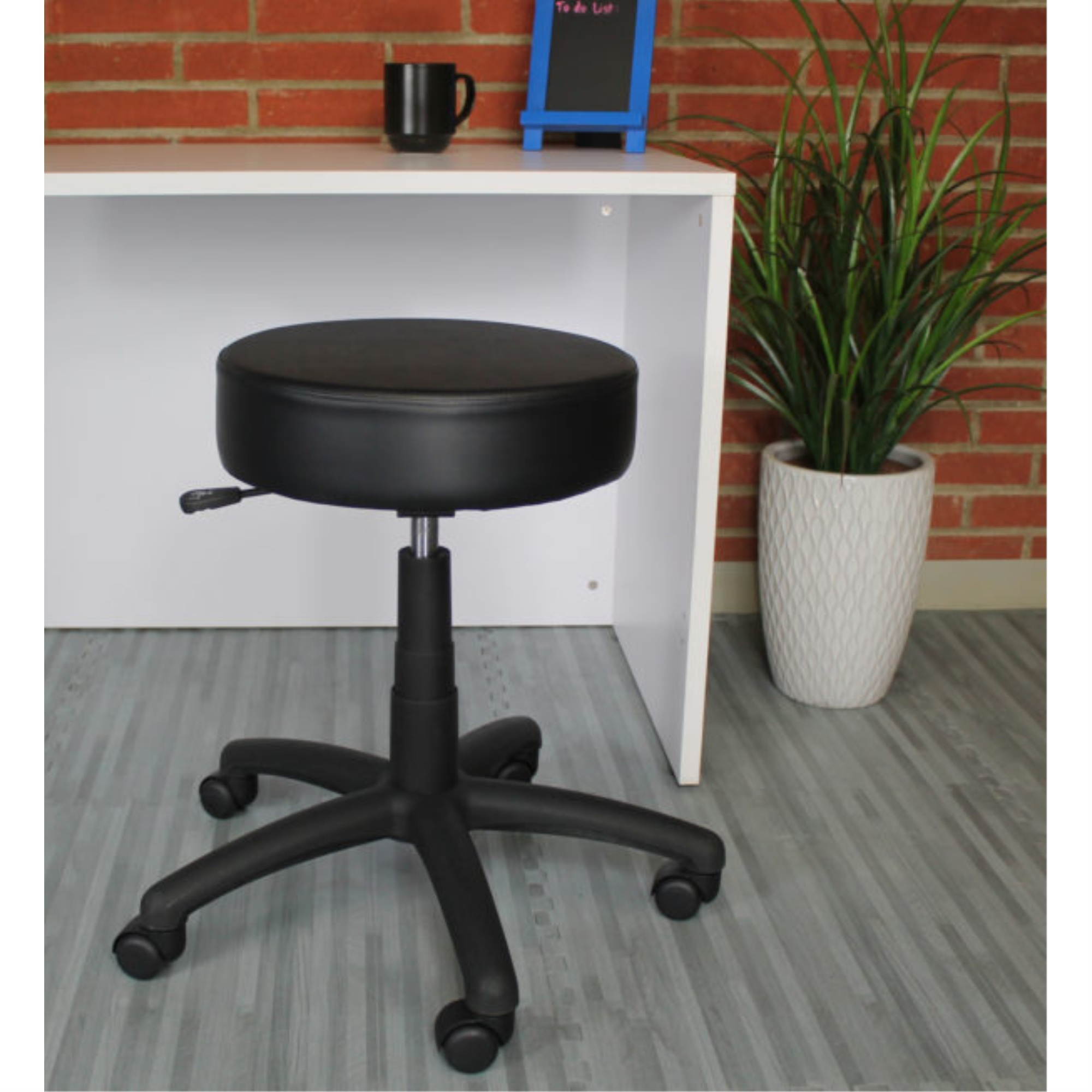 Norstar B210V-BK The Dot stool, Black Vinyl