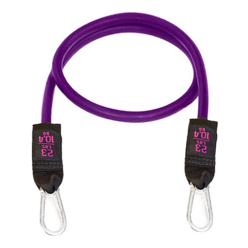 Bodylastics BLCOMP23 High Quality 23 Pound Full Body Anti Slip Resistance Clip Band Fitness Weight with Durable Patented Locks, Purple
