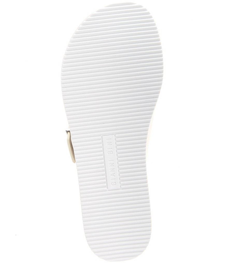 Gianni Bini Klaudy Leather Buckle Toe Loop Sandals