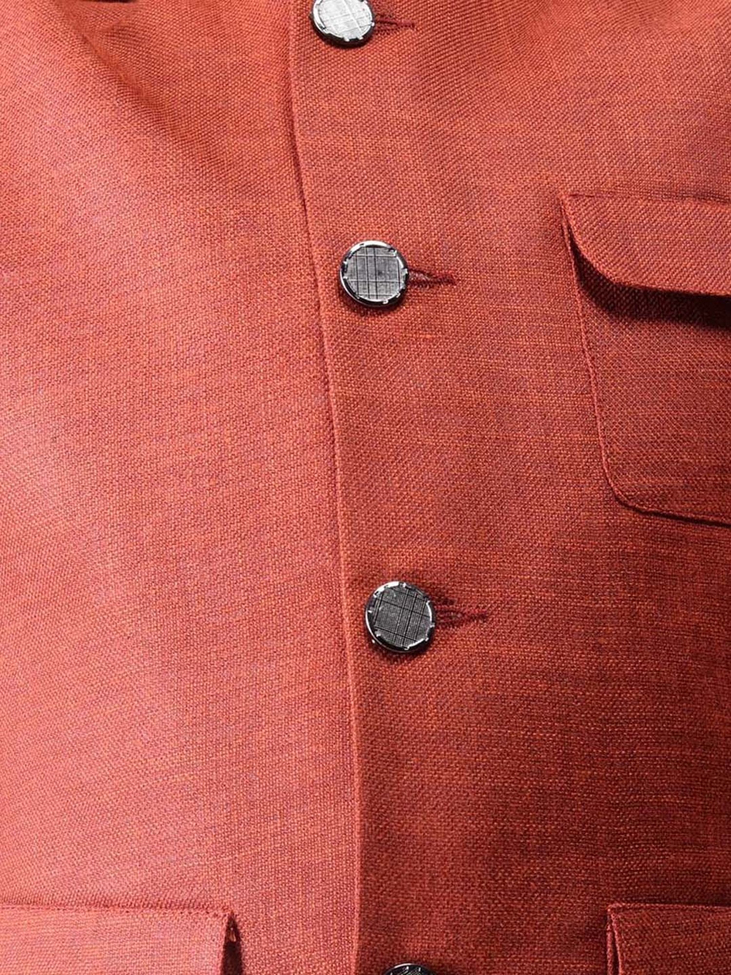 Blue Giraffe Kids Maroon Solid  Blazer