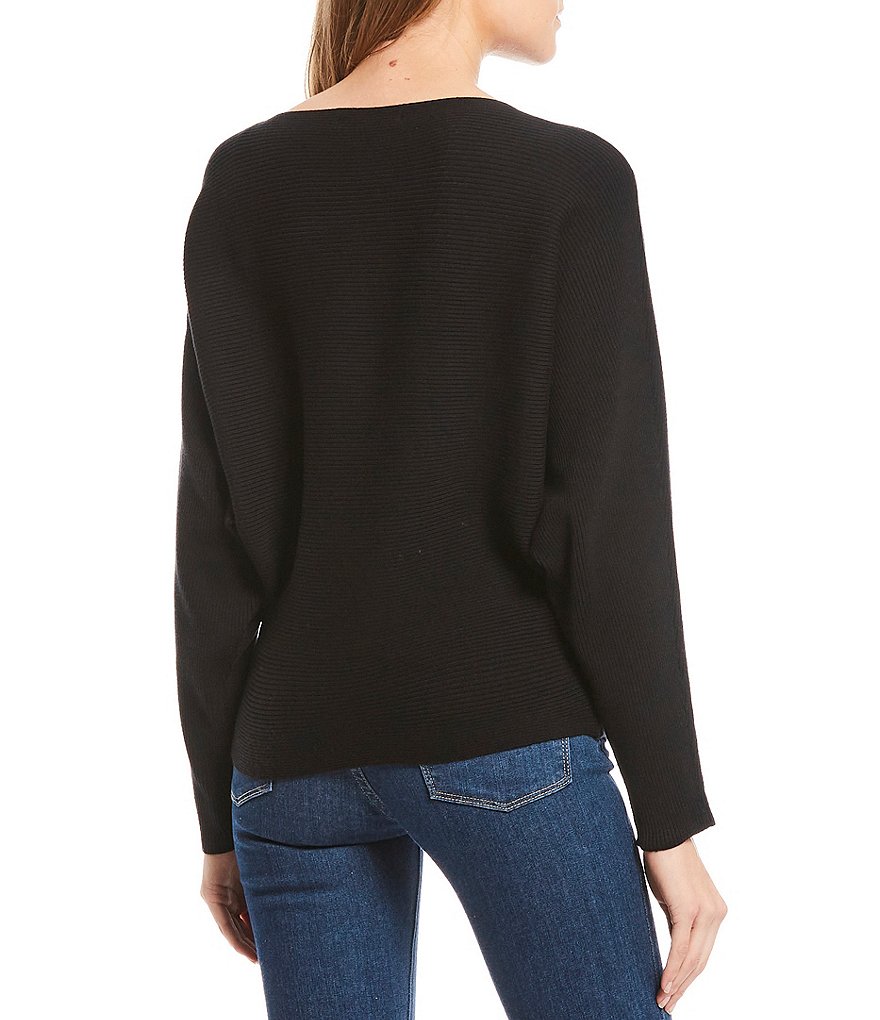 Say What Ribbed Dolman Sleeve Sweater