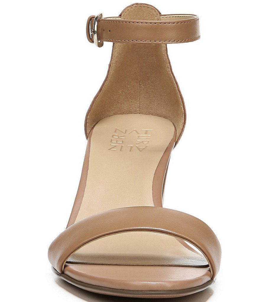 Naturalizer Vera True Colors Leather Ankle Strap Block Heel Dress Sandals