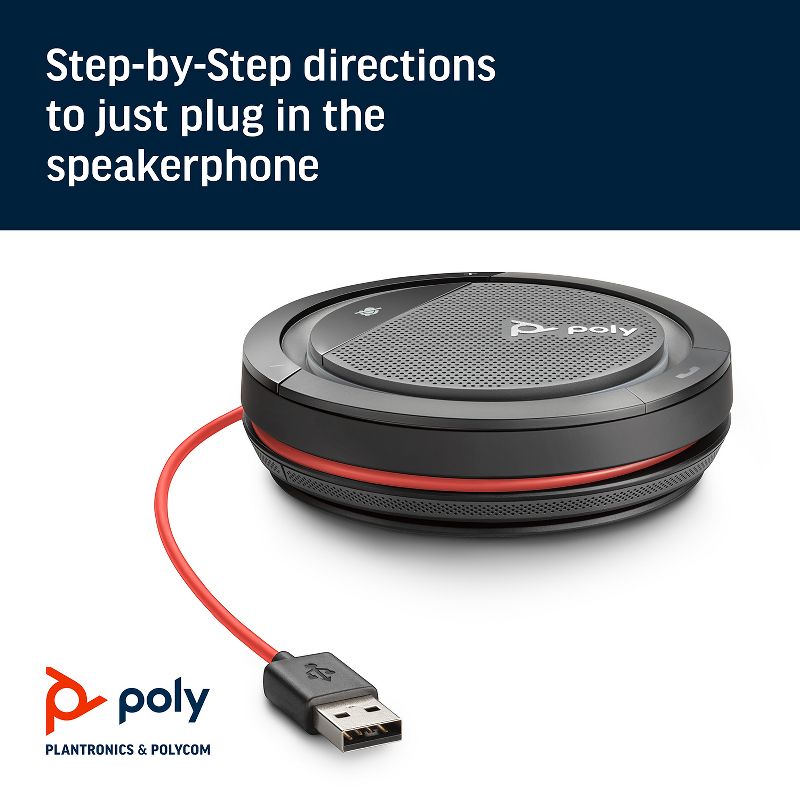 Plantronics Calisto 3200 USB-A - Personal Corded Portable Speakerphone - Plantronics a Poly Company