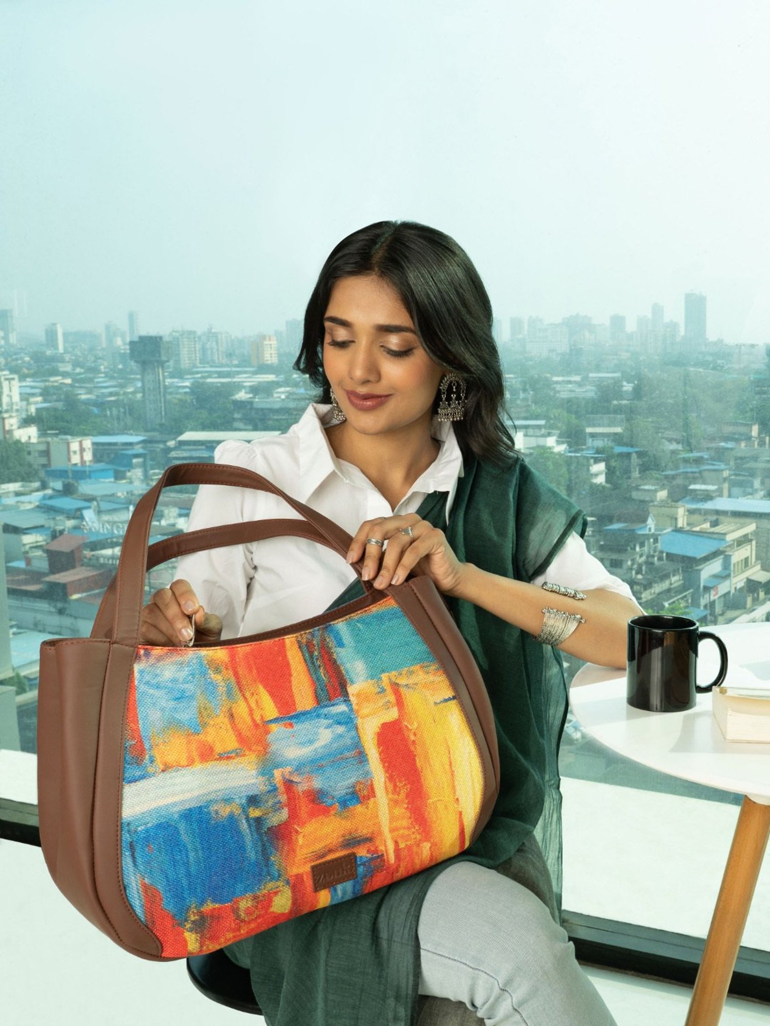 Se7en20 Doctor Who Don't Blink Large Tote Bag