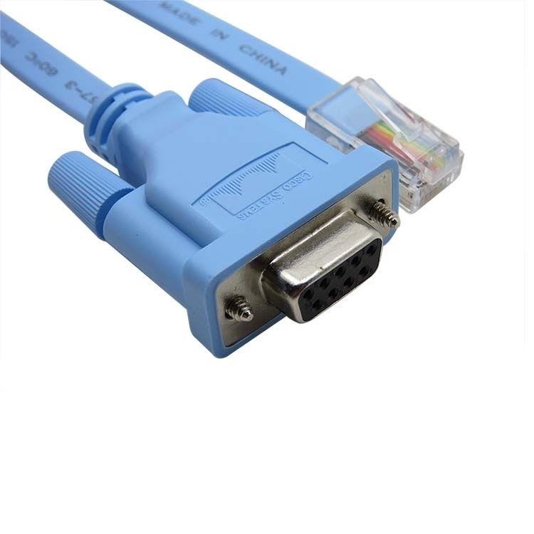 3FT RJ45 Male to D-Sub RS232 DB9 Female Plug Cable Adapter