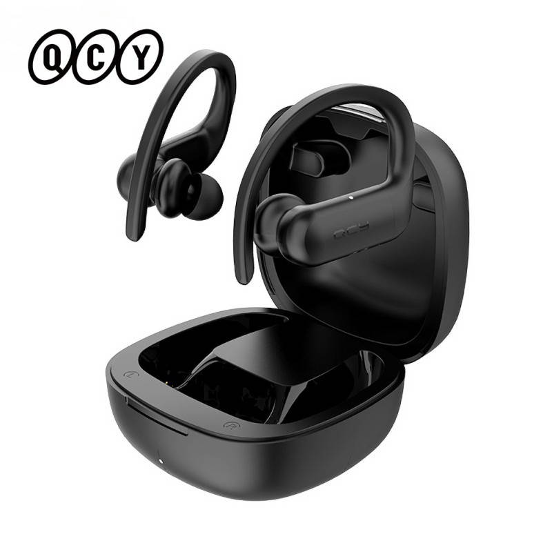 QCY T6 Ear Hook Wireless Earphones Sport Binaural Bluetooth Headphone Stereo Hifi Sound With Exclusive APP IPX5 Waterproof