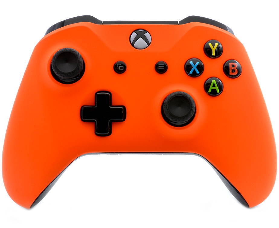 "Soft Touch Orange" Xbox One S UN-MODDED Custom Controller Unique Design (with 3.5 jack)