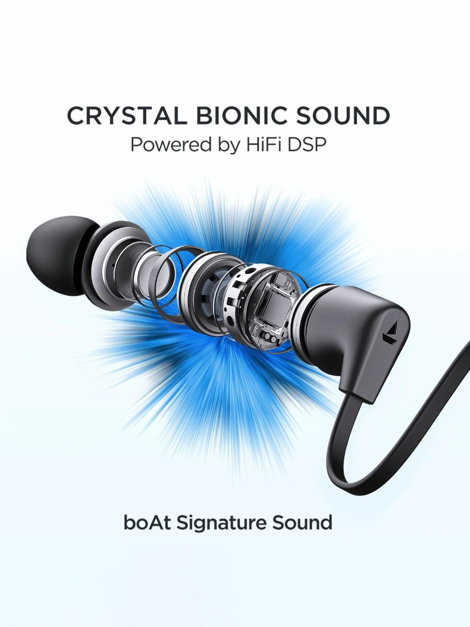 Boat Rockerz Trinity Wireless Neckband Earphones Upto 150 H Playback (Black)