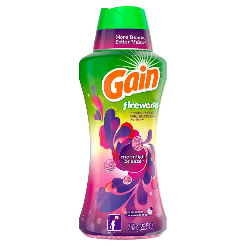 Gain Fireworks In-Wash Moonlight Breeze Scent Booster Beads - 26.5oz