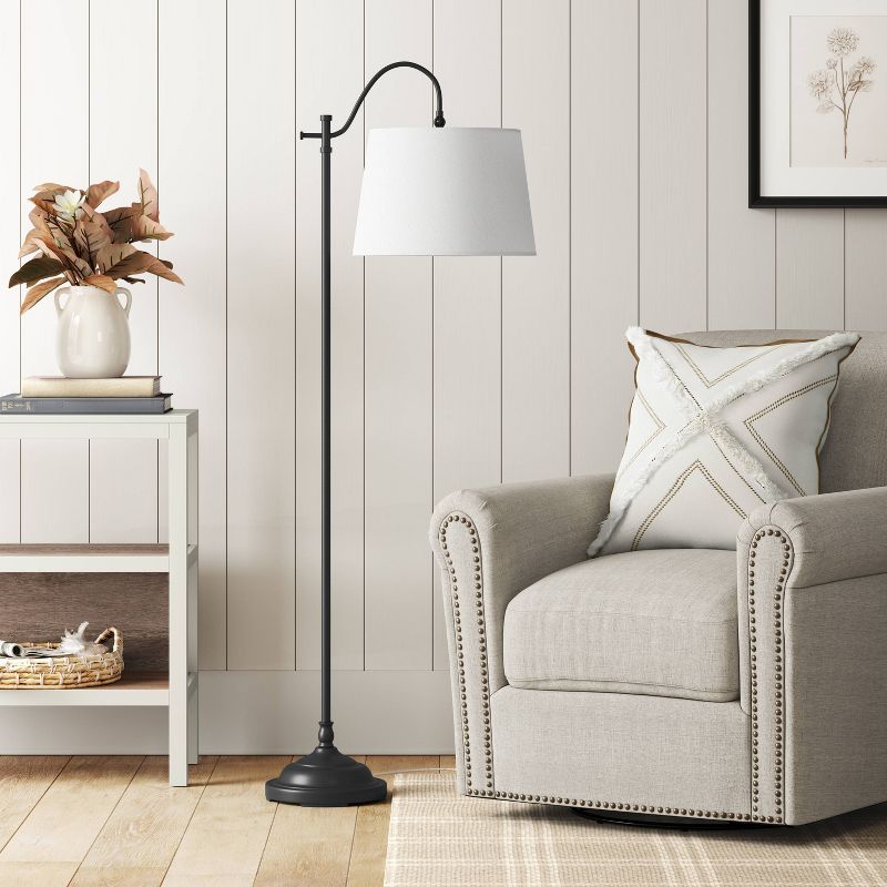 Floor Lamp Metal (Includes LED Light Bulb) Black - Threshold™