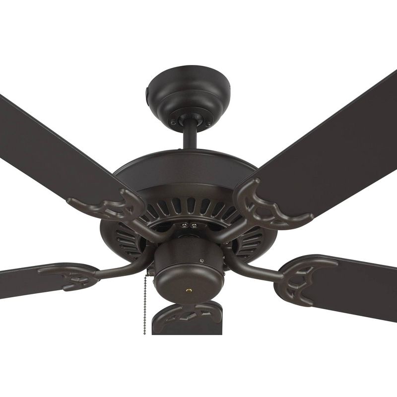 52" Monte Carlo Haven Bronze Pull Chain Ceiling Fan