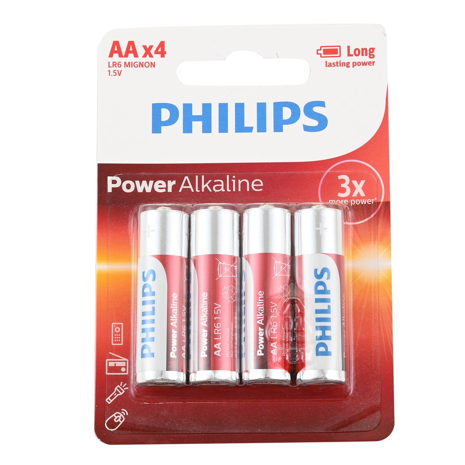 Shop LC Philips Power Alkaline 4 Pack AA Battery