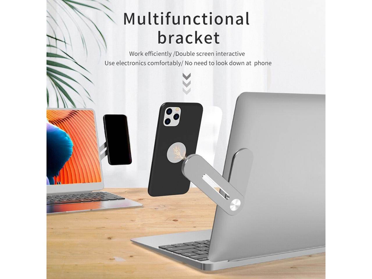 2020 New Multi Screen Support Laptop Side Mount Connects Mobile Phone Bracket Monitor Display Clip Adjustable Phone Stand Holder