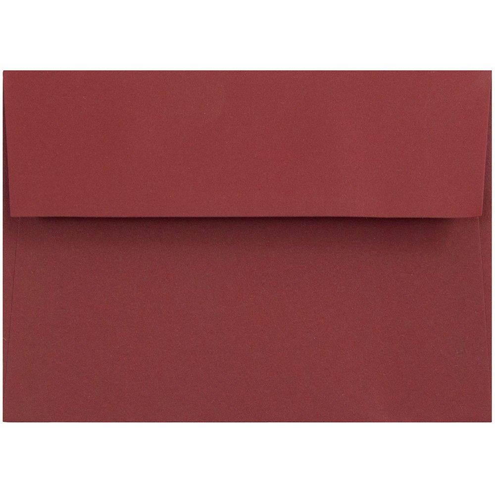 JAM PAPER 4Bar A1 Premium Invitation Envelopes - 3 5/8 x 5 1/8 - Dark Red - 25/Pack