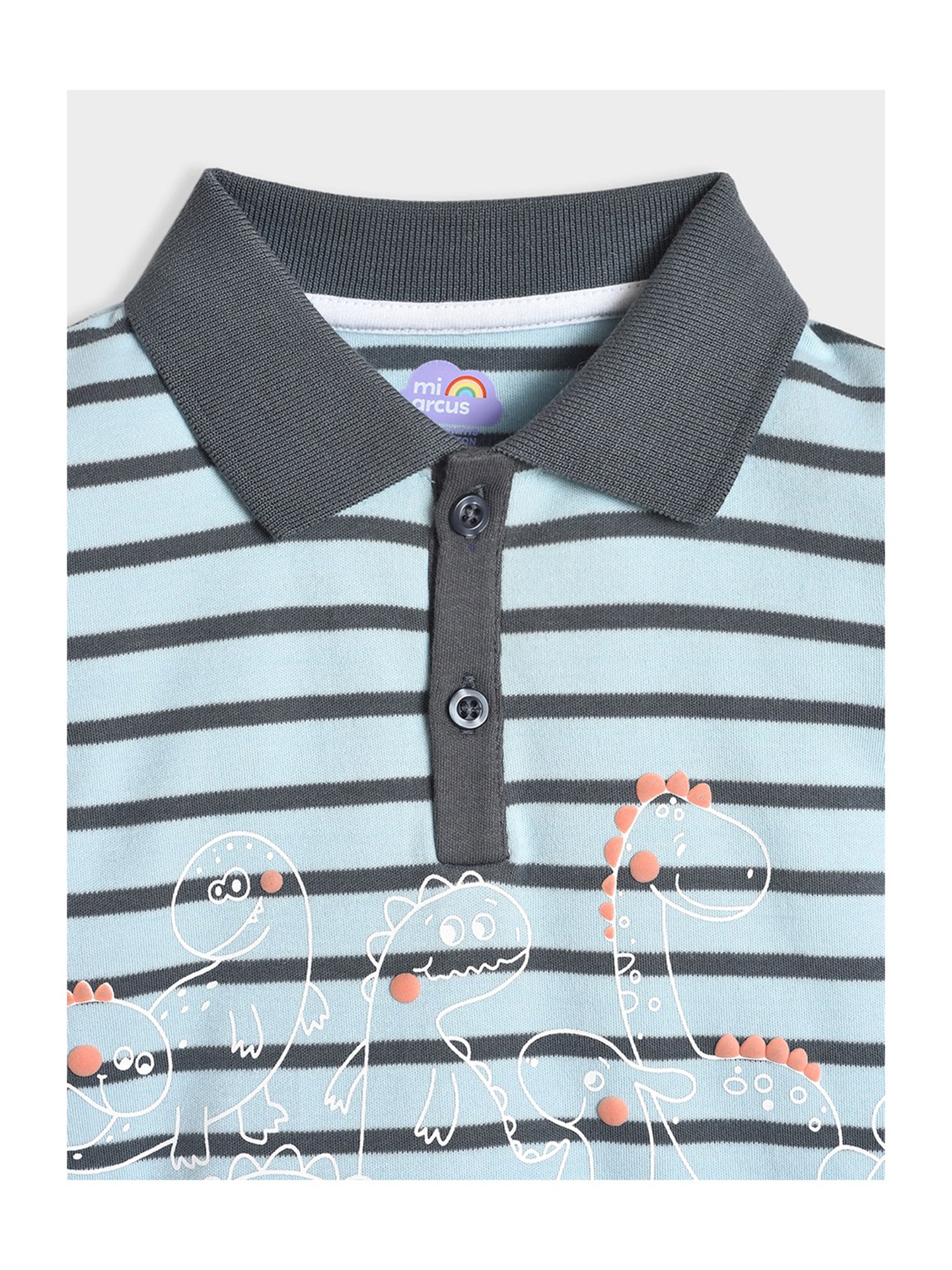 MiArcus Kids Blue & Black Striped T-Shirt