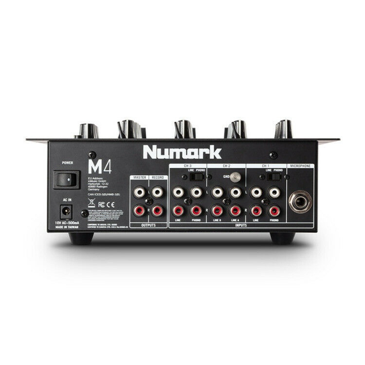 Numark 3 Channel Scratch Mixer M4BLACKXUS