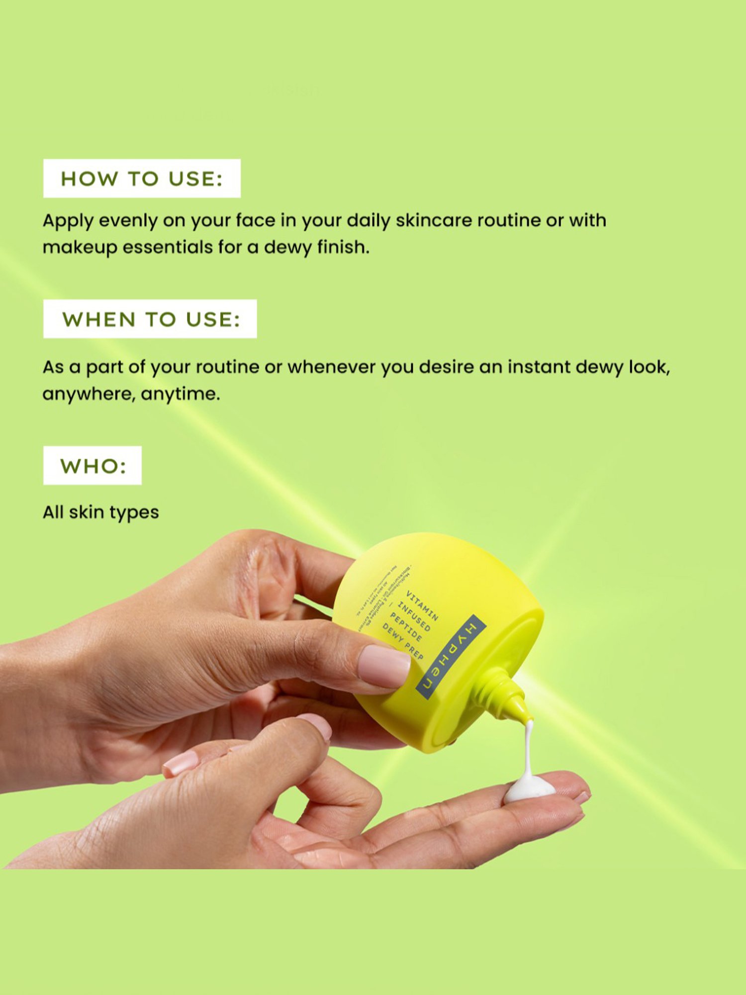 Hyphen Vitamin-Infused Peptide Dewy Prep Serum - 50 ml