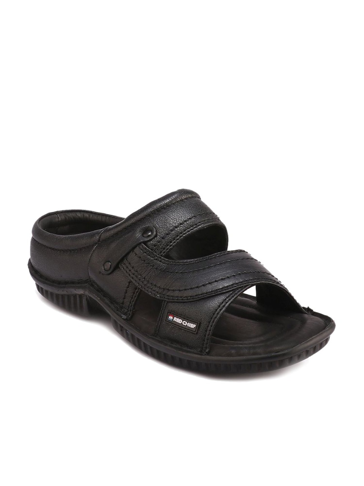 Red Chief Men's RC248n Black Casual Sandals
