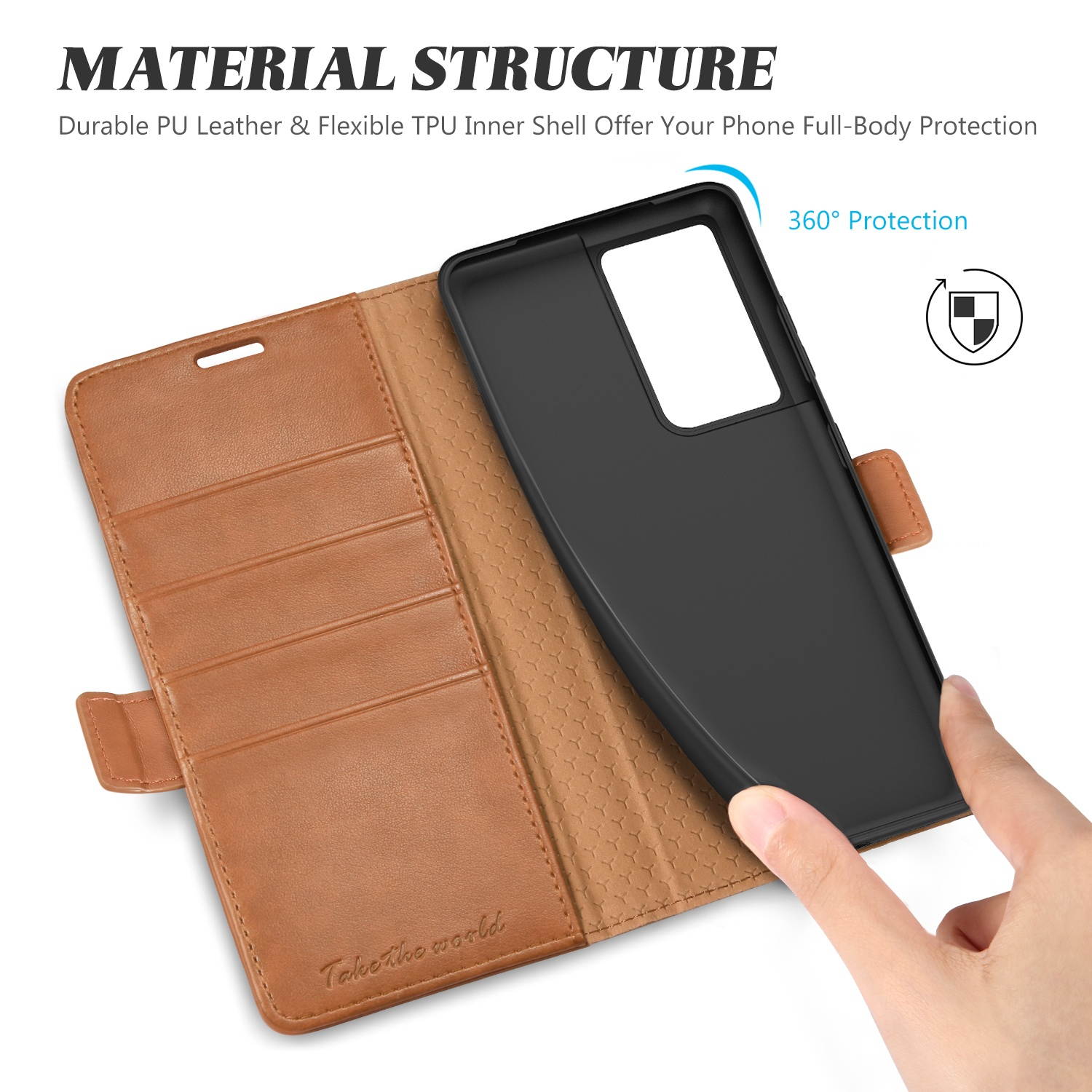 TUCCH Galaxy S21 Ultra Wallet Case, Magnetic Shockproof PU Leather Case with[Kickstand][RFID Blocking][TPU Shell] Protective Flip Cover Compatible with Galaxy S21 Ultra 5G (6.8''), Myrtle Green